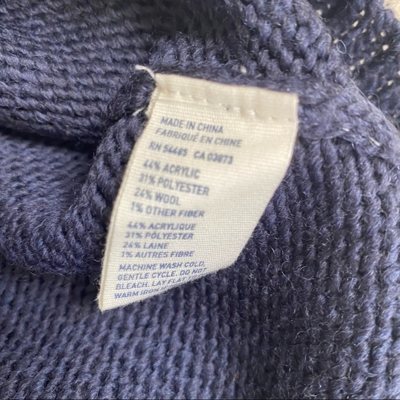 American Eagle Navy Fair Isle Sweater - Picture 4 of 4